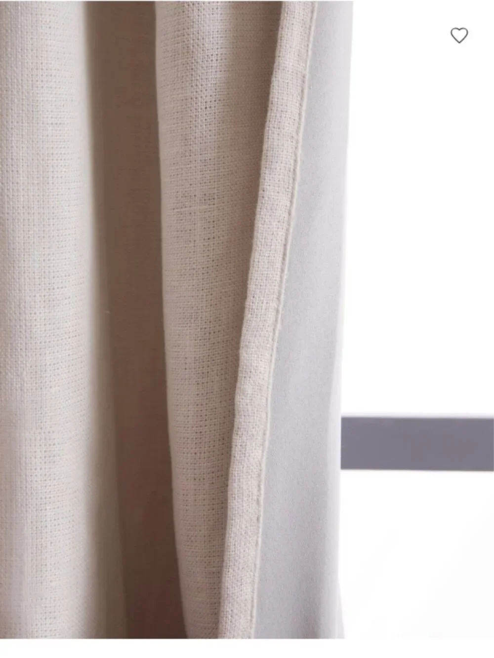 Quince European Linen Blackout Curtain in Sand
